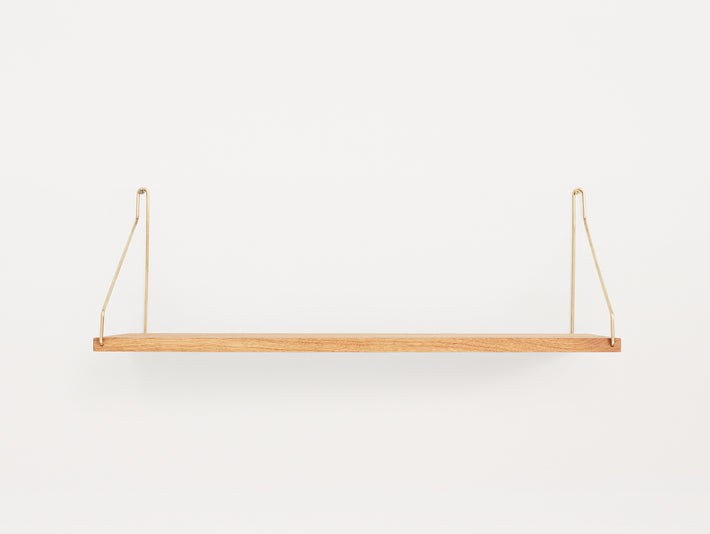 Shelf by Frama - D20 W60 / Oiled Oak / Brass Brackets