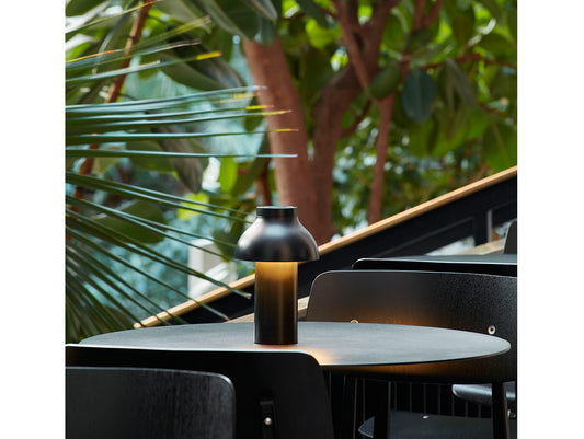 Soft Black PC Portable Lamp by HAY