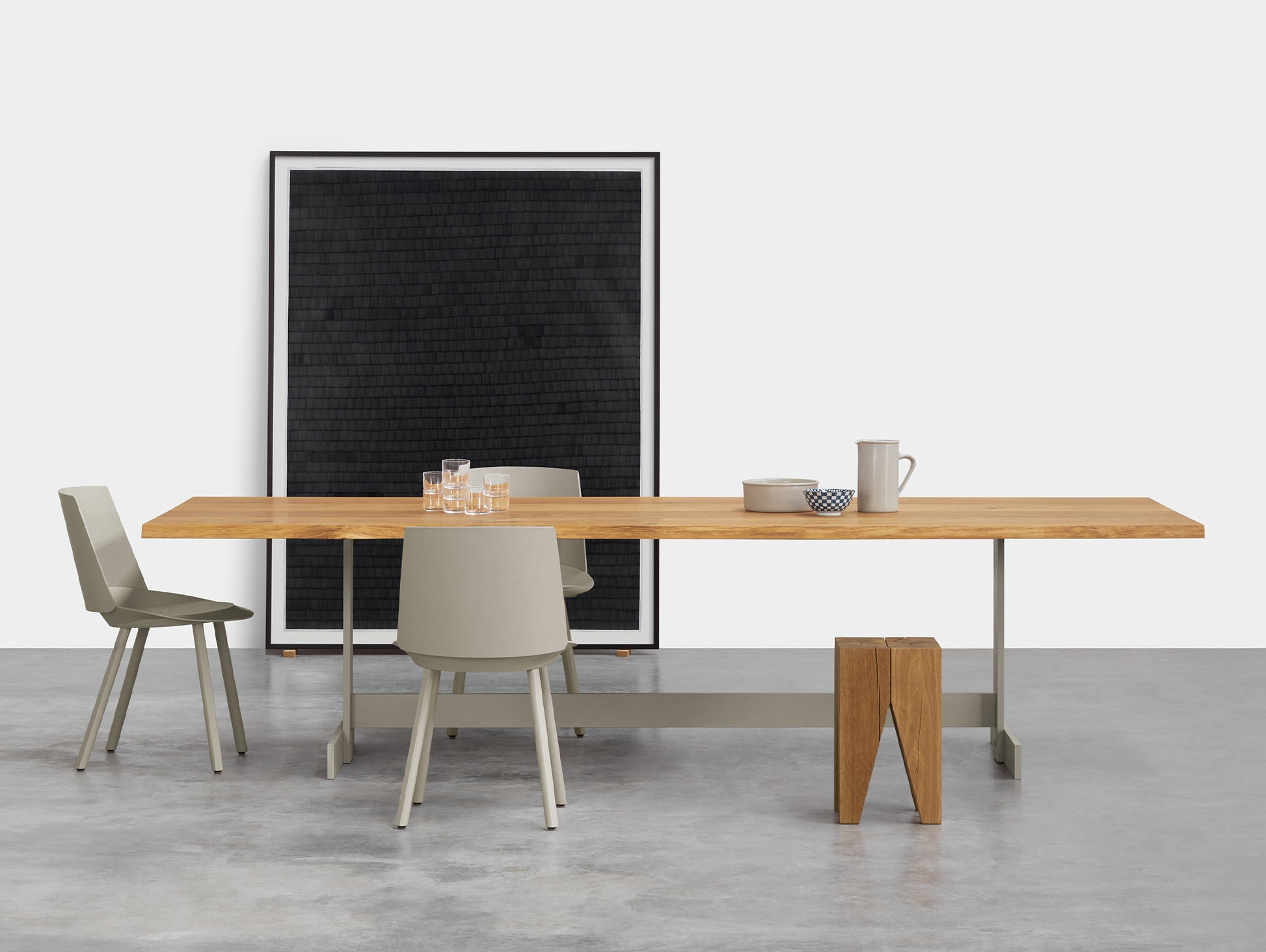 CH04 Houdini Chair by e15  - Silk Grey