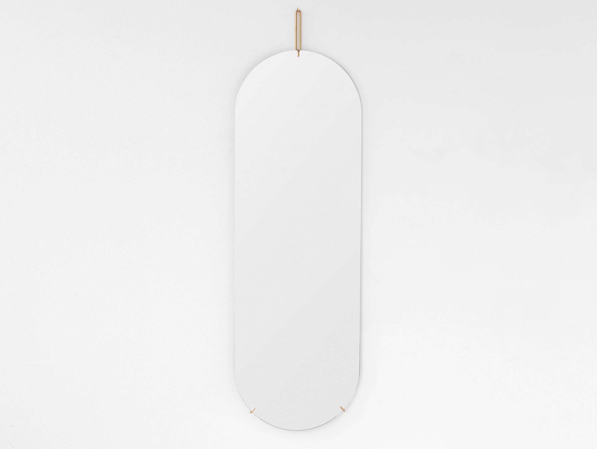 Moebe Tall Wall Mirror - Brass