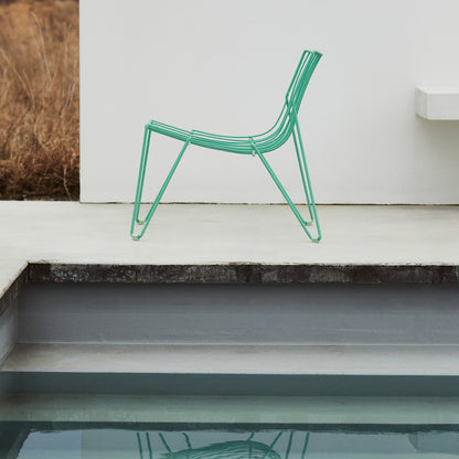Tio Easy Chair by Massproductions - Oilcloth Green