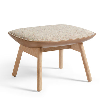 Uchiwa Ottoman / Bolgheri Front / Nougat Silk Leather Back / by HAY
