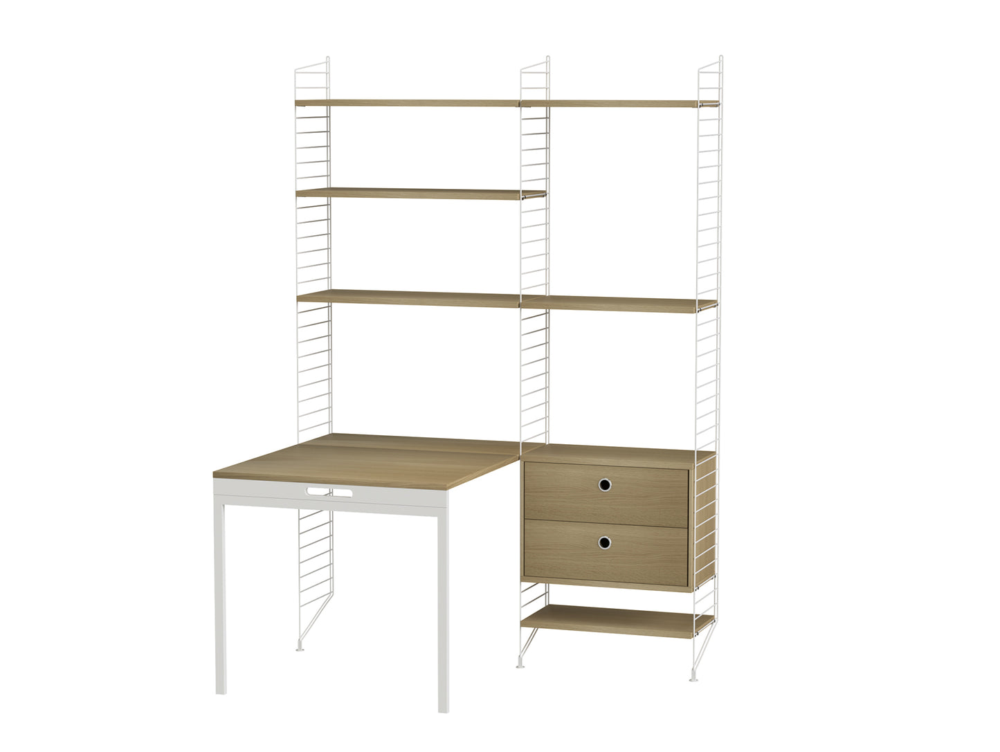 Workspace Combination E by String - oak / white