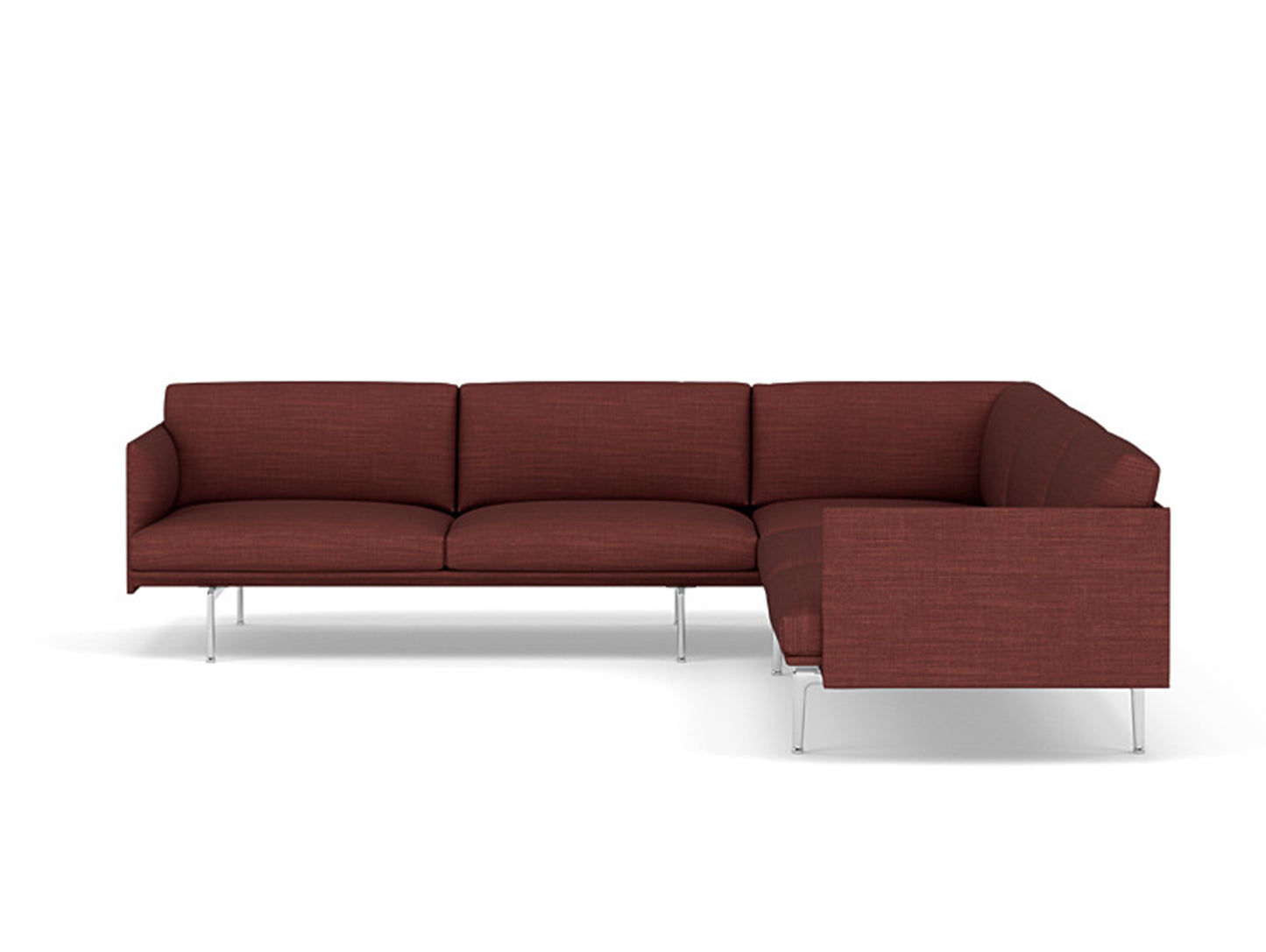 Outline Corner Sofa by Muuto - Aluminium Base / canvas 576