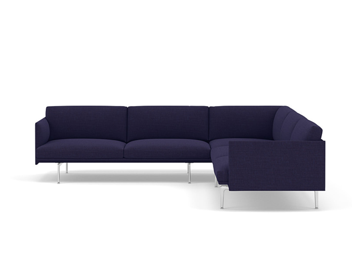 Outline Corner Sofa by Muuto - Aluminium Base / canvas 684