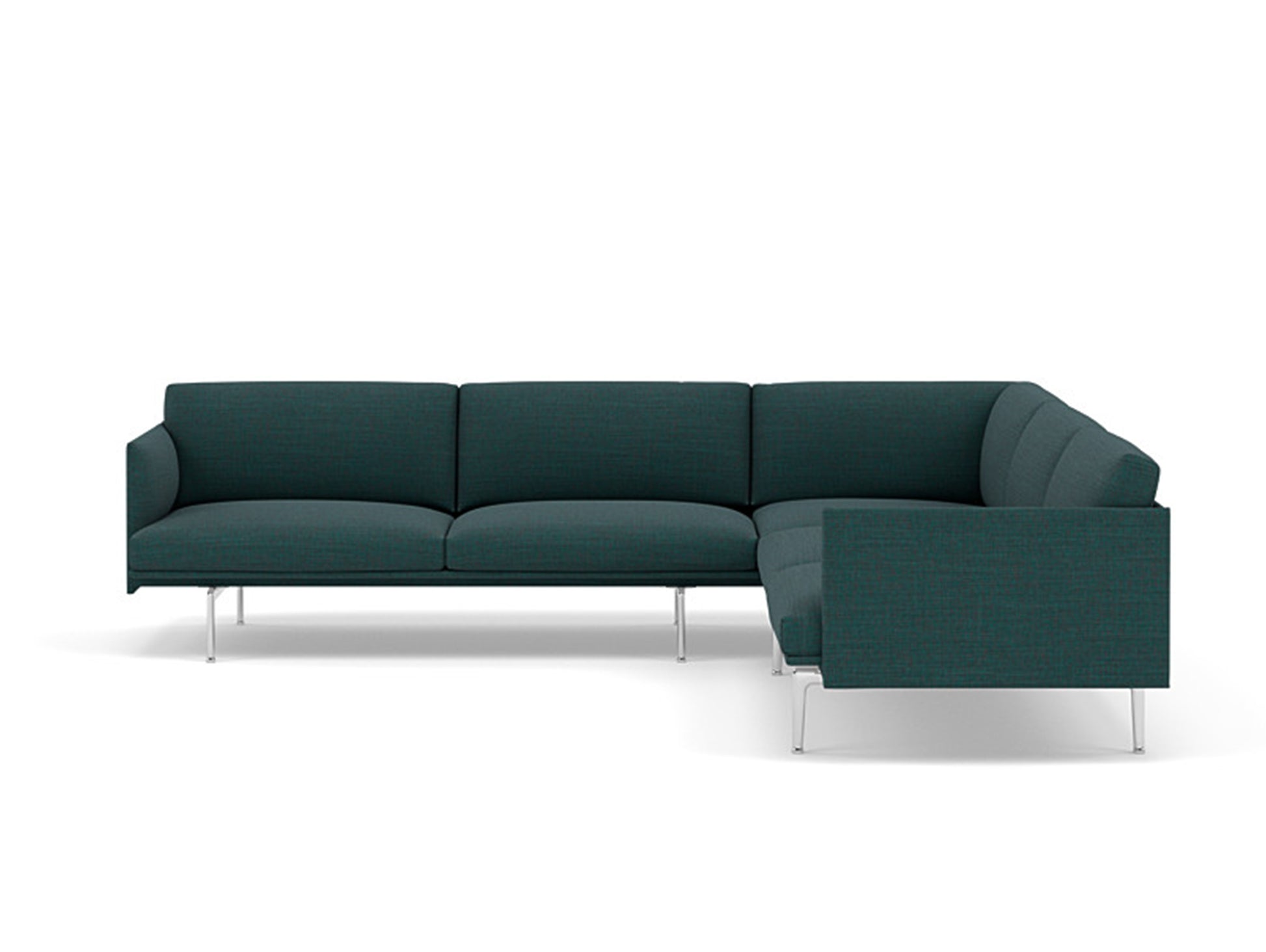 Outline Corner Sofa by Muuto - Aluminium Base / canvas 984