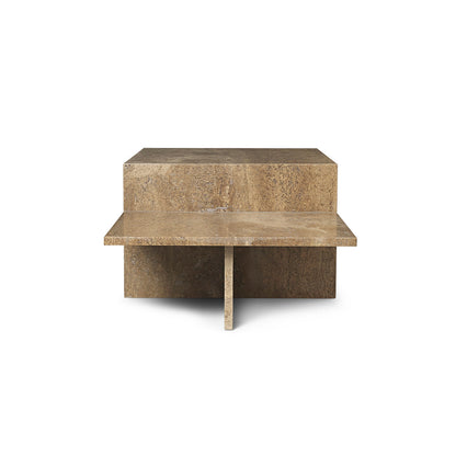 Distinct Coffee Table by Ferm Living - Dark Brown Travertine