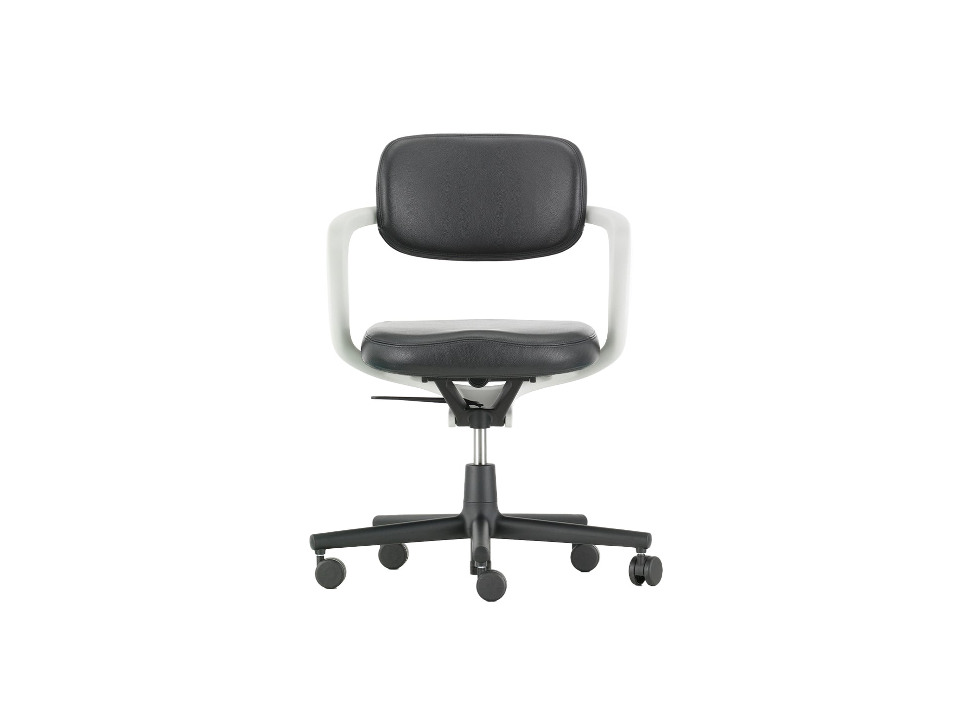 Allstar Office Chair by Vitra - Leather 66 Nero Seat / Leather 66 Nero Backrest (L20)