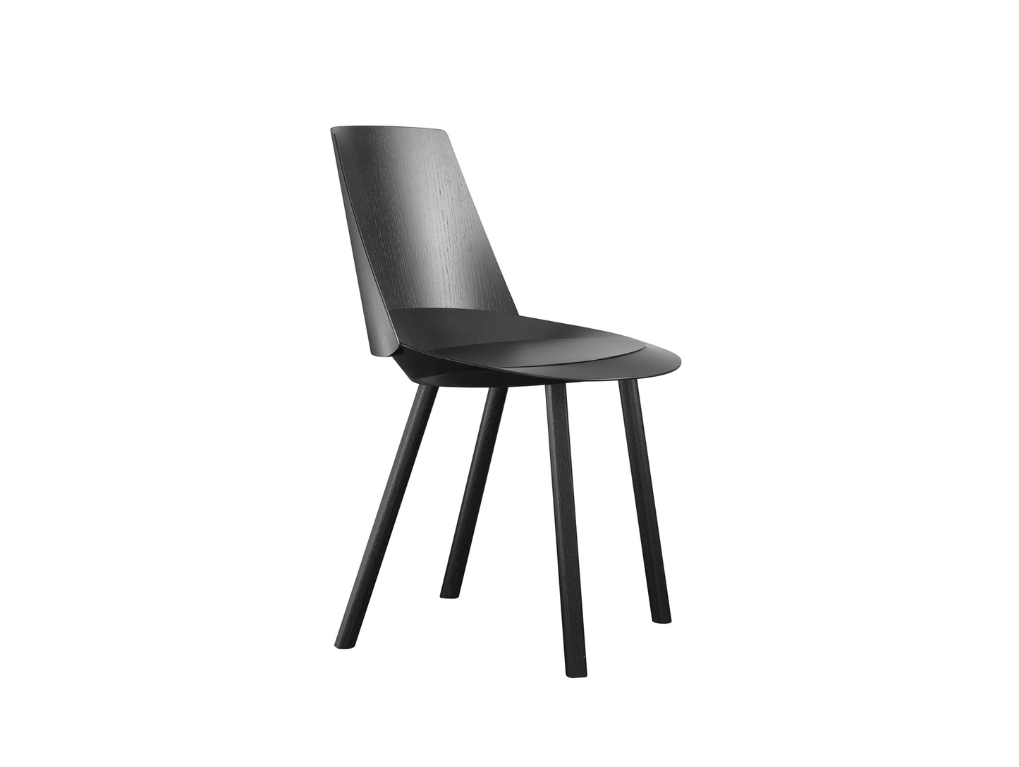 CH04 Houdini Chair by e15 - Jet Black