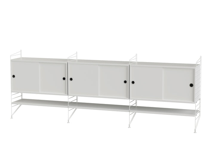 Living Room Combination F by String - white / white panels