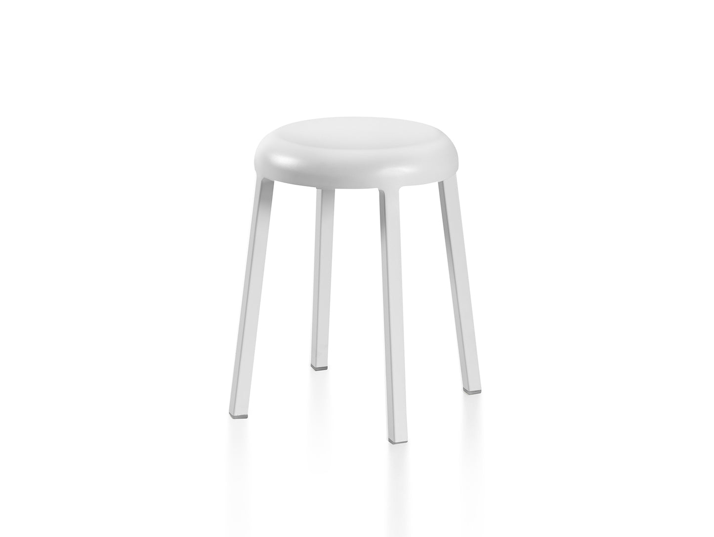 Za Small Stool by Emeco - White Grey