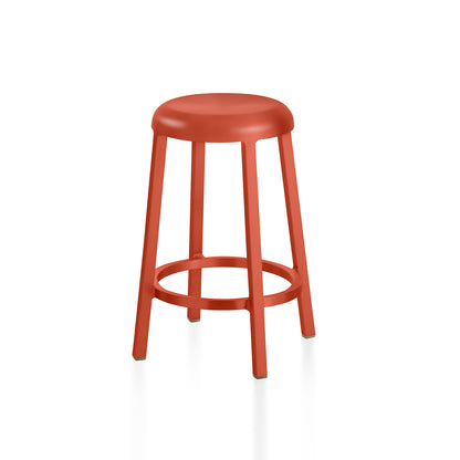 Za Counter Stool by Emeco - Coral Orange