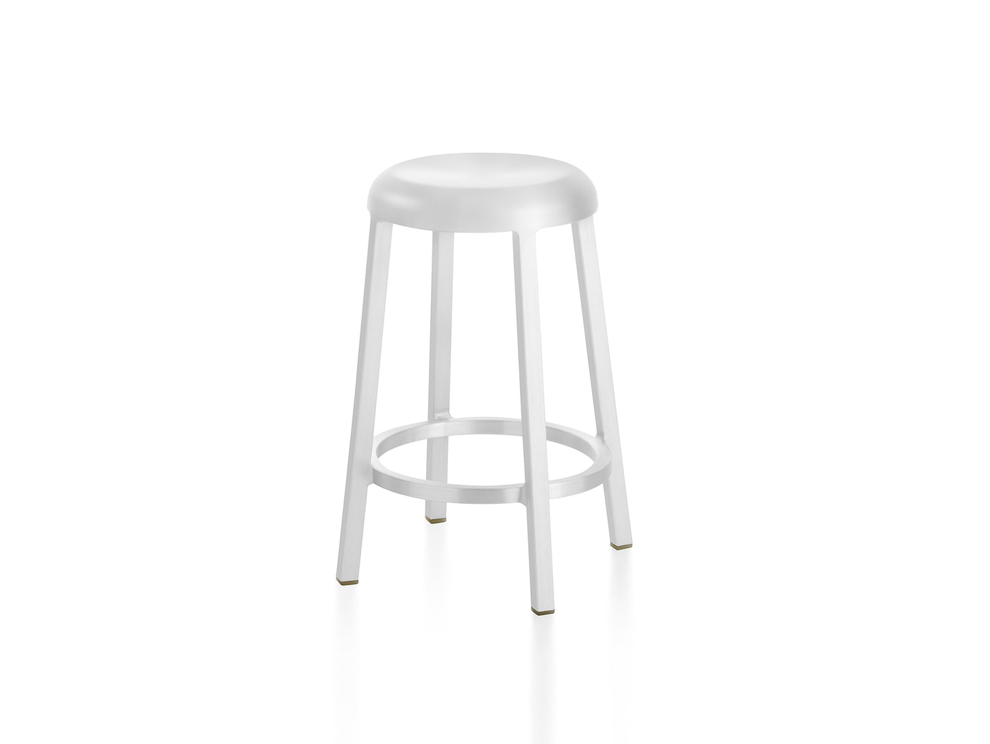 Za Counter Stool by Emeco - White Grey