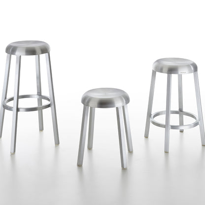 Za Stool by Emeco - Hand Brushed Aluminium